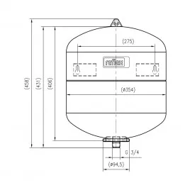 Reflex Refix DE 33L Naczynie Przeponowe C.W.U. 10 bar 7303913