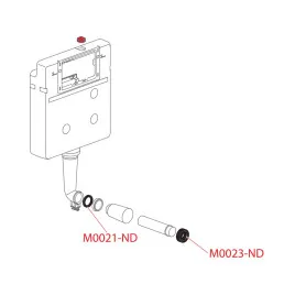 Uszczelka rury dopływowej do WC fi 45 mm Alcadrain M0021-ND