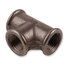 Trójnik redukcyjny czarny 3/4" x 1/2" x 3/4" GEBO 130-22S