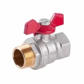 Zawór kulowy 3/4" Perfexim PHA-004 z czerwonym motylkiem