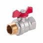 Zawór kulowy 3/4" WZ motylek Perfexim PHA-004 dławik