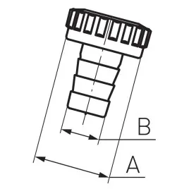 Końcówka z nakrętką do zaworu czerpalnego 3/4" FERRO K45