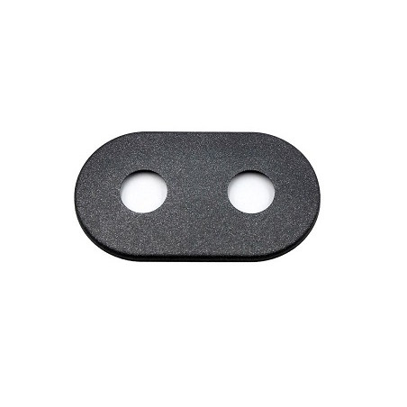 Rozeta maskująca podwójna 1/2" fi 22 mm grafit strukturalny