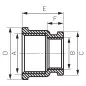 Mufa redukcyjna mosiężna 5/4" x 1" Ferro M12Z