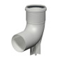Kolano PP Skoberne 80 mm 87° ze stopką do podpory 504155 Kolano PP Skoberne 80 mm 87° ze stopką do podpory 504155