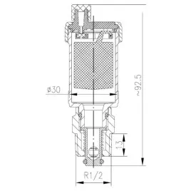 Automatyczny zawór odpowietrzający 1/2" KFA 838-100-15