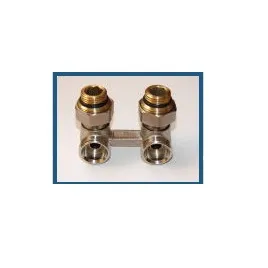 Zawór grzejnikowy H kątowy VKO 3/4" x 1/2" z nyplami