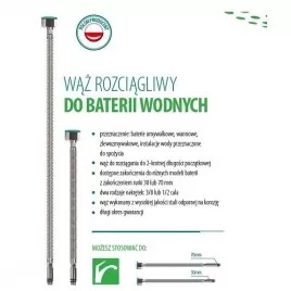Wąż rozciągliwy FAMAS 3/8\"xM10/30"