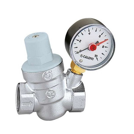 Reduktor ciśnienia wody 1/2" Caleffi 533241 skośny z manometrem