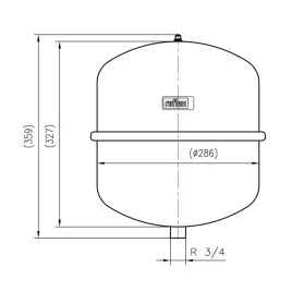 Naczynie wzbiorcze Reflex N 18 c.o. 18l 4 bar 8204301