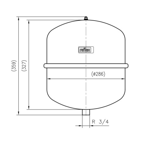 Naczynie wzbiorcze Reflex N 18 c.o. 18l 4 bar 8204301