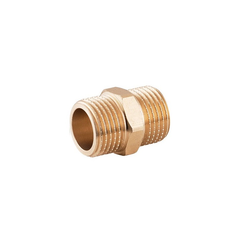 Nypel mosiężny wzmocniony 1/2" GZ Perfexim PHA-304