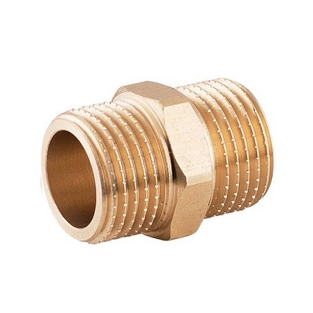 Nypel mosiężny wzmocniony 1/2" GZ Perfexim PHA-304
