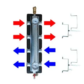 Sprzęgło-rozdzielacz ALATUS 2:2 izolowany 60 kW DN 25 (1")