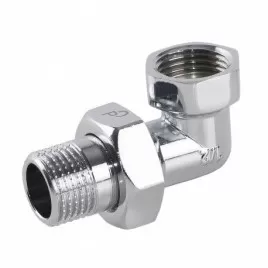 Śrubunek 1/2 chromowany kątowy z o-ringiem a.1048CH