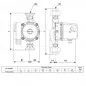 Pompa cyrkulacyjna LFP PCOw 25/6ZK C.W.U. 130mm 1"