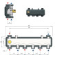 Rozdzielacz CX 2F dla systemu MIX-BOX, 2-strefowy WOMIX 604012 Rozdzielacz CX 2F dla systemu MIX-BOX, 2-strefowy WOMIX 604012