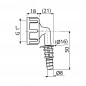 Kolano komplet G 1" 8-16 mm Alcadrain P0049-ND Kolano komplet G 1" 8-16 mm Alcadrain P0049-ND