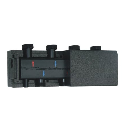 Rozdzielacz C 100 5 F DN25 5-obwodowy z izolacją WOMIX 626014