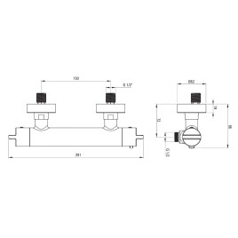 Bateria termostatyczna natryskowa Deante Therm BCH_04BT
