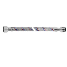 Wąż 80cm 3/8x3/8 N/W W Oplocie Stalowym