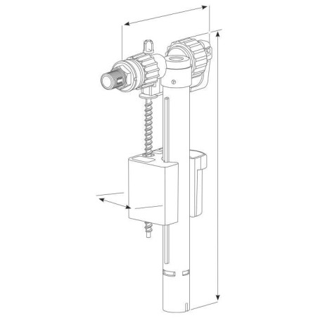 Zawór napełniający boczny 1/2" SIAMP 10009906