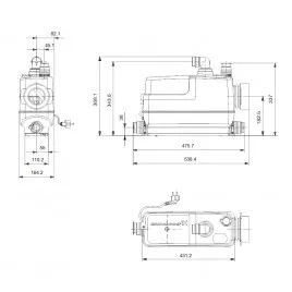 Pompa rozdrabniająca Grundfos SOLOLIFT2 CWC-3 97775316