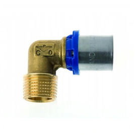 Kolano zaprasowywane PEX 20 x 2 mm x 1/2 cala z gwintem zewnętrznym