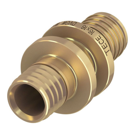 Złączka prosta TECEflex 25 x 25 mm z mosiądzu standardowego