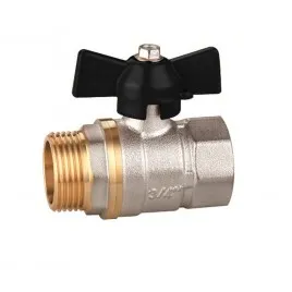 Zawór Kulowy SBS NANOPANEL 1/2" z dławikiem i motylkiem PN25