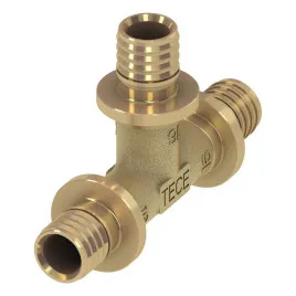 Trójnik TECEflex 90 ° 25 x 25 x 25 mm z mosiądzu standard