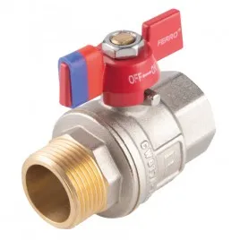 Zawór Kulowy FERRO F-Power 1/2" z Motylkiem