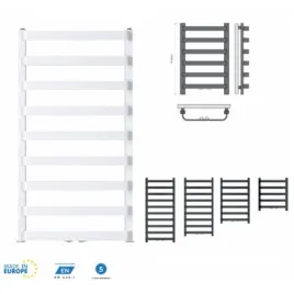 Grzejnik łazienkowy G PLUS MIDDLE 540 x 670 mm biały 413 W ALATUS G-PLUS-MIDDLE-540/670