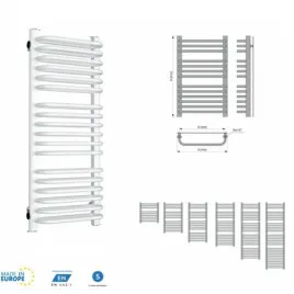Grzejnik łazienkowy GD 500 x 1220 mm biały 945 W ALATUS GD-500/1220