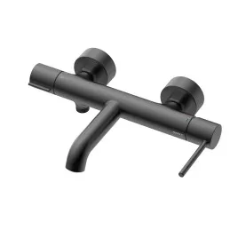 Bateria wannowa ścienna ULTIMATE gun metal mat z przełącznikiem natrysku