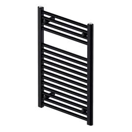 Grzejnik łazienkowy drabinkowy Zehnder Aura 775 x 500 mm czarny matowy RAL 9205