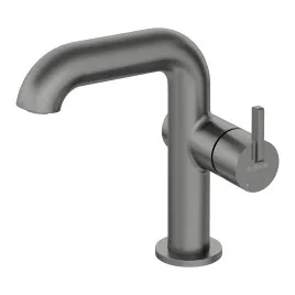 Bateria umywalkowa stojąca DEANTE SILIA titanium z prostokątną wylewką