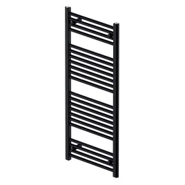 Grzejnik łazienkowy drabinkowy ZEHNDER Aura 1217 x 500 mm czarny RAL 9205