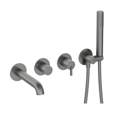 Bateria wannowa podtynkowa 4-otworowa Silia titanium